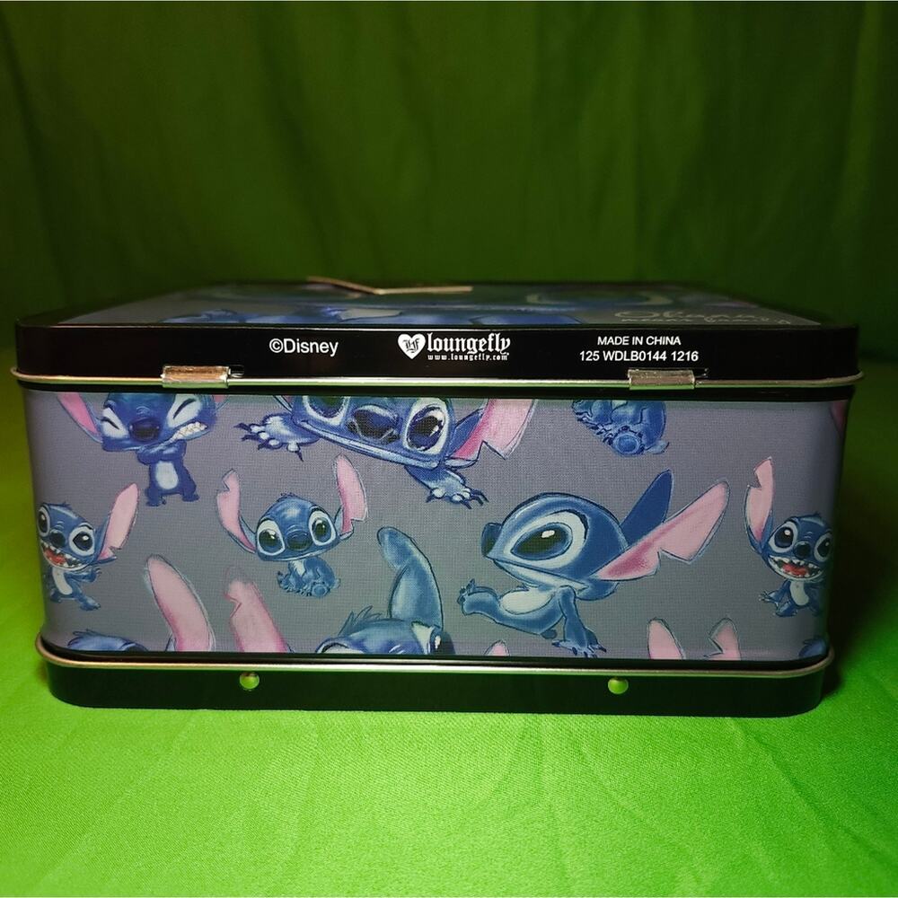 Loungefly Heart Logo Stitch Metal Lunchbox • Pre‑Funko • NWT - Picture 10 of 11